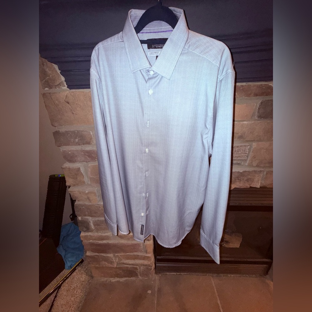 Report Collection Blue Dress Shirt Classic Style